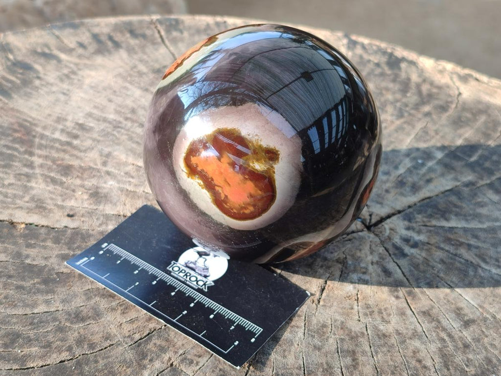 Polished Polychrome Jasper Spheres x 2 From Androka, Madagascar