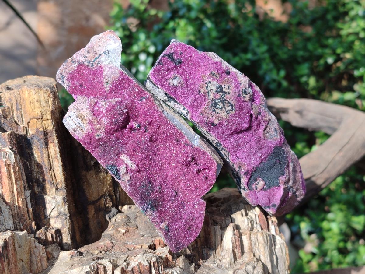 Natural Salrose Cobaltoan Dolomite Specimens x 4 From Kakanda, Congo