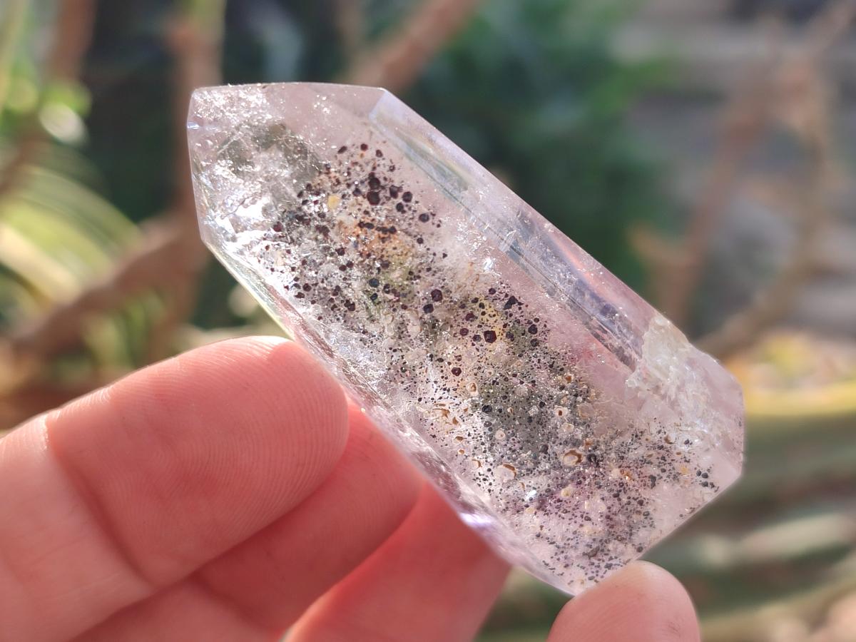 Polished Mix of Window Crystals x 18 From Akansobe, Madagascar