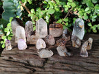 Polished Mix of Window Crystals x 18 From Akansobe, Madagascar
