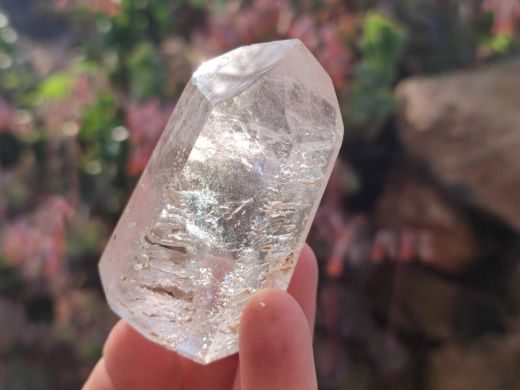 Polished Mix of Window Crystals x 18 From Akansobe, Madagascar