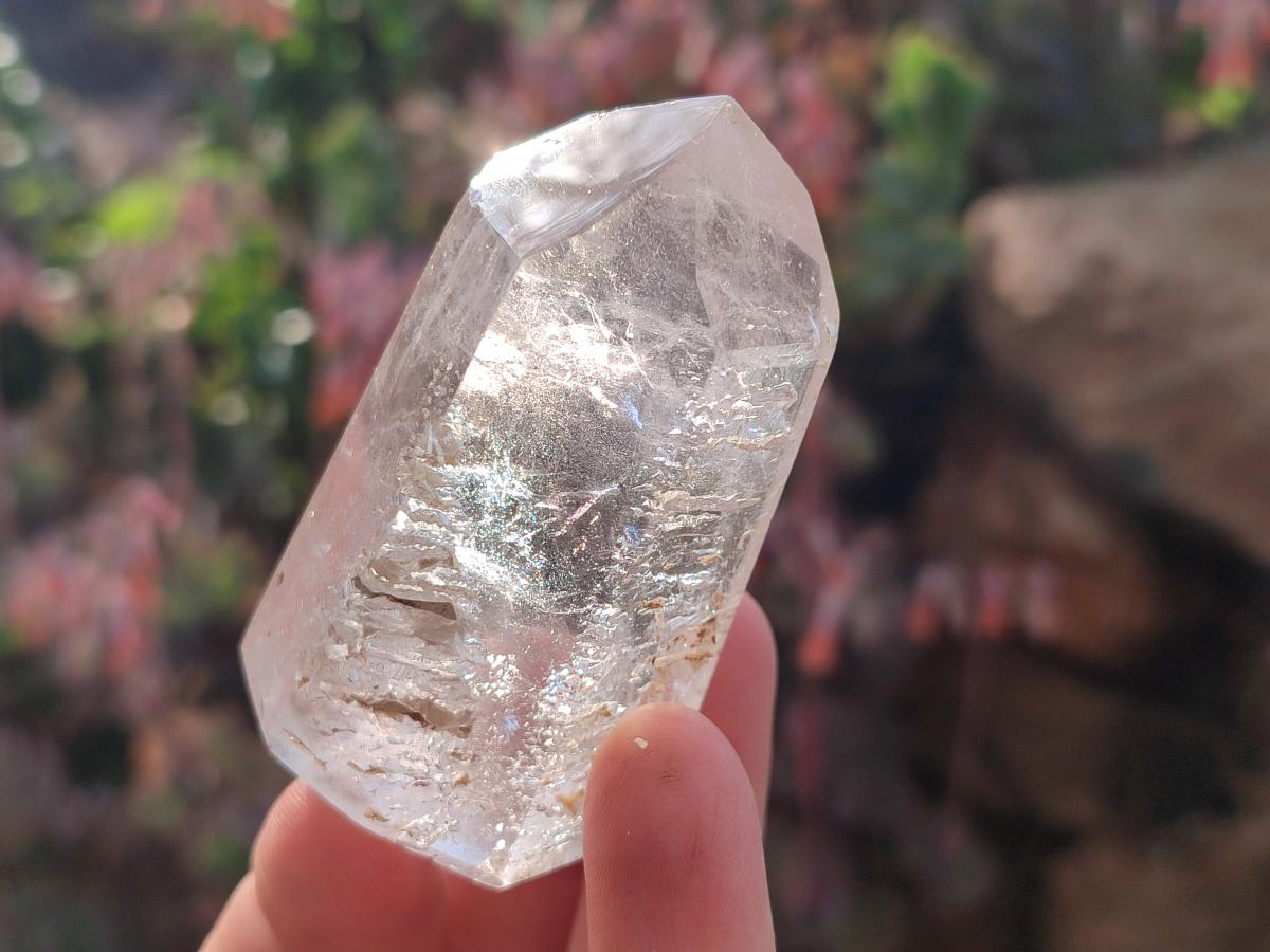 Polished Mix of Window Crystals x 18 From Akansobe, Madagascar