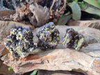 Natural Smokey and Purple Fluorite Specimens with Yellow Muscovite and Vermiculite Mica x 12 From Erongo, Namibia