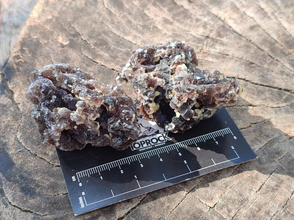 Natural Smokey and Purple Fluorite Specimens with Yellow Muscovite and Vermiculite Mica x 12 From Erongo, Namibia