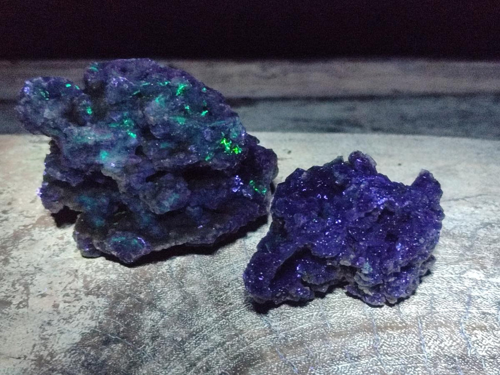 Natural Smokey and Purple Fluorite Specimens with Yellow Muscovite and Vermiculite Mica x 12 From Erongo, Namibia