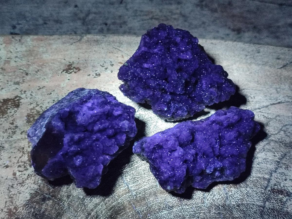 Natural Smokey and Purple Fluorite Specimens with Yellow Muscovite and Vermiculite Mica x 12 From Erongo, Namibia
