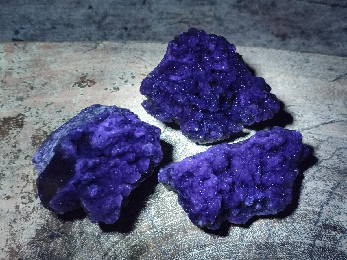 Natural Smokey and Purple Fluorite Specimens with Yellow Muscovite and Vermiculite Mica x 12 From Erongo, Namibia