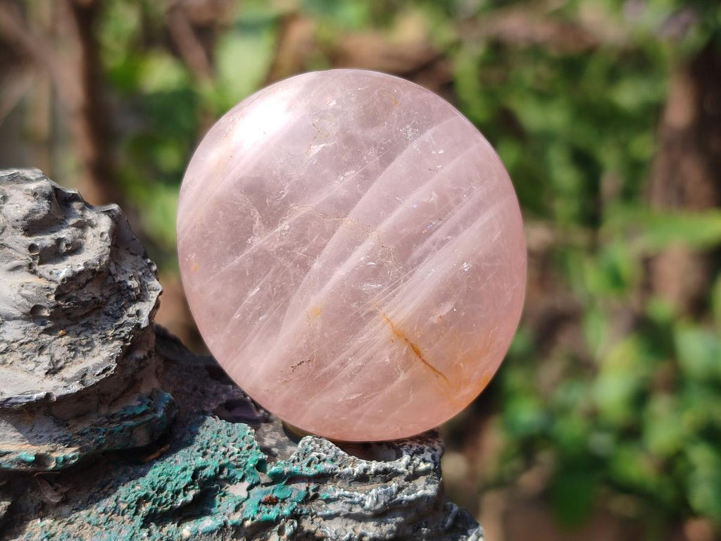 Polished Gemmy Rose Quartz Palm Stones x 20 From Madagascar