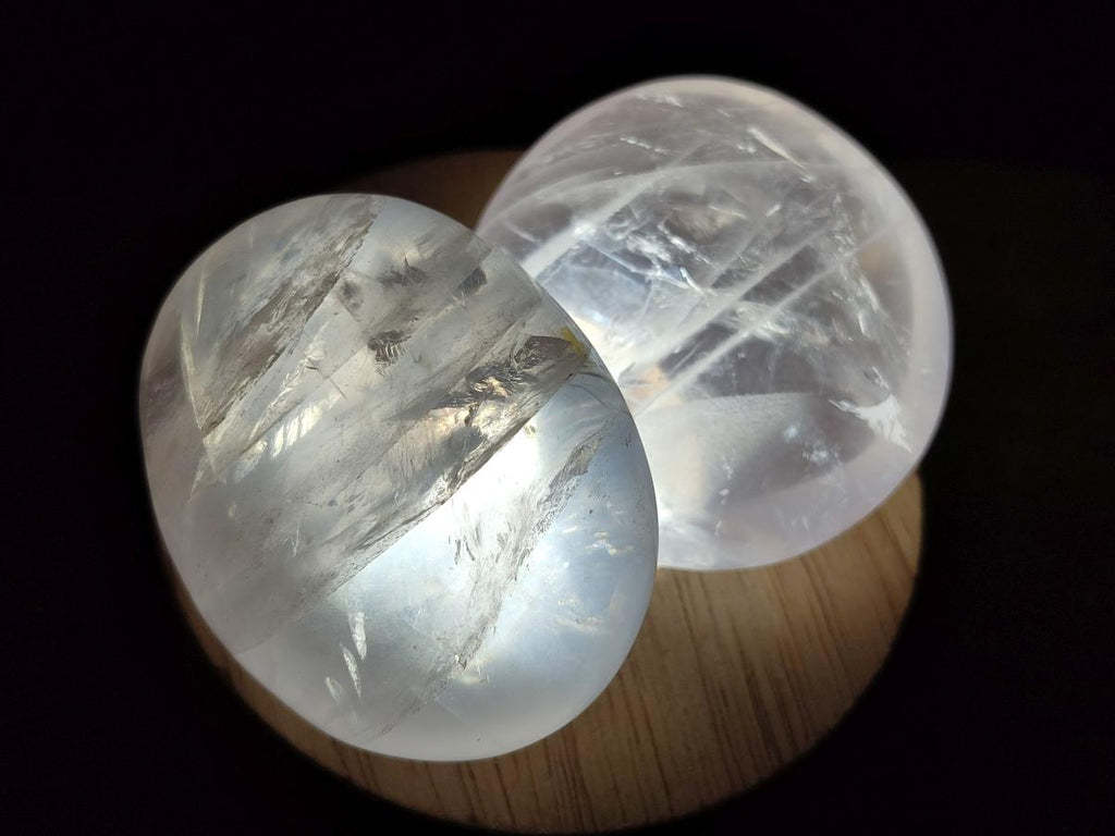 Polished Gemmy Rose Quartz Palm Stones x 20 From Madagascar