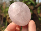 Polished Gemmy Rose Quartz Palm Stones x 20 From Madagascar