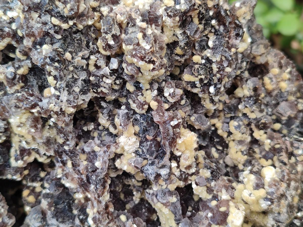 Natural XL Smokey Fluorite Floater Specimen with Yellow Muscovite Mica x 1 From Erongo, Namibia