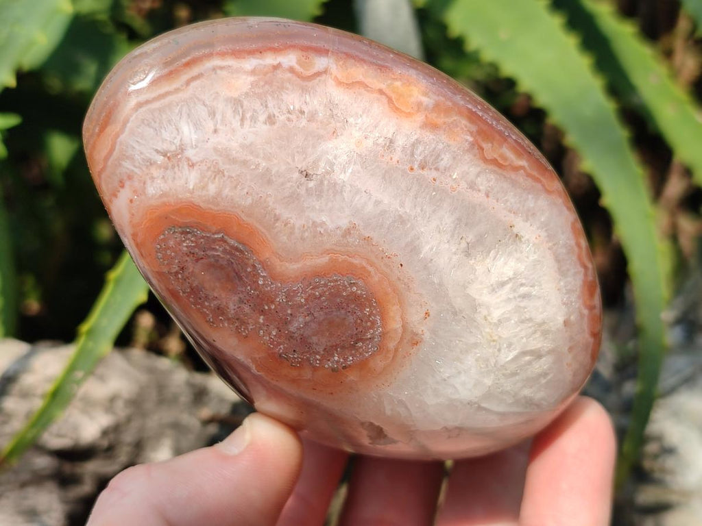 Polished Red Shashe River Agate Standing Display Pieces x 3 From Shashe River, Zimbabwe