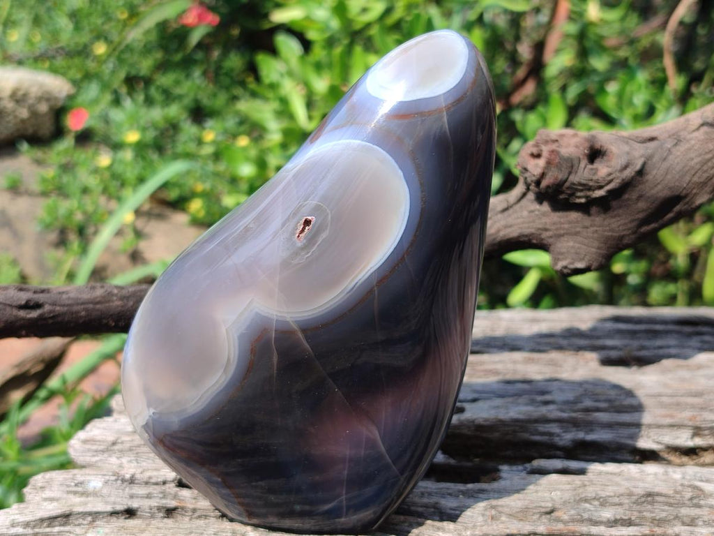 Polished Red Shashe River Agate Standing Display Pieces x 3 From Shashe River, Zimbabwe