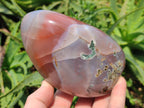 Polished Red Shashe River Agate Standing Display Pieces x 3 From Shashe River, Zimbabwe