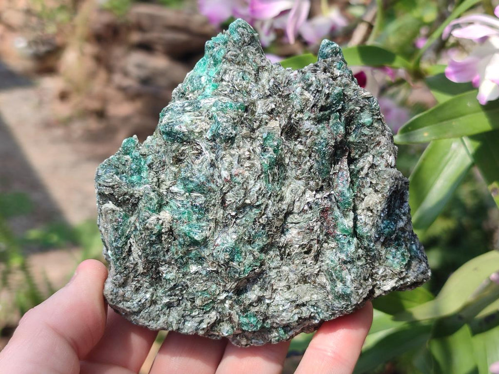 Natural Emerald Mica 'Mutokolite' Cobbed Specimens x 3 From Mutoko, Zimbabwe