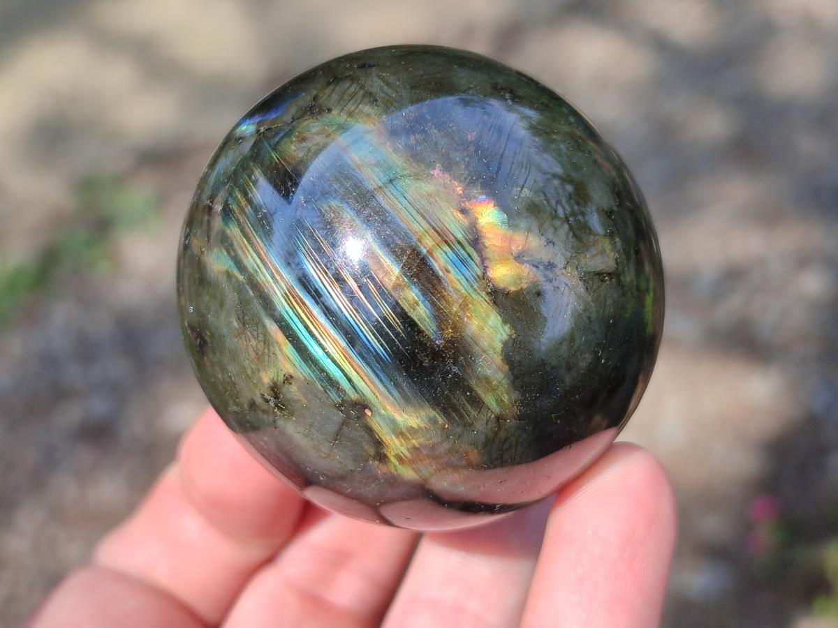 Polished Labradorite Spheres x 6 From Madagascar