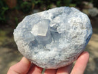 Natural Blue Celestite Specimens x 2 From Sakoany, Madagascar
