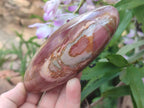 Polished Polychrome Jasper Standing Display Pieces x 3 From Androka, Madagascar