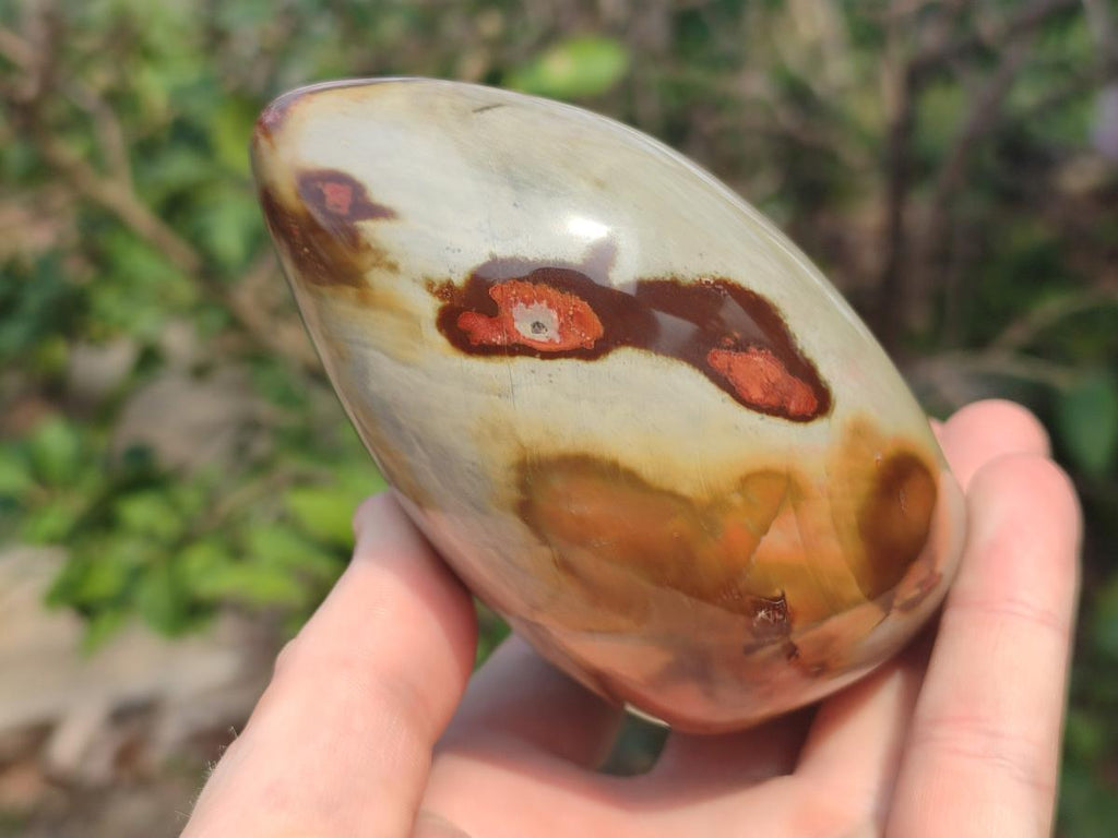 Polished Polychrome Jasper Standing Display Pieces x 3 From Androka, Madagascar
