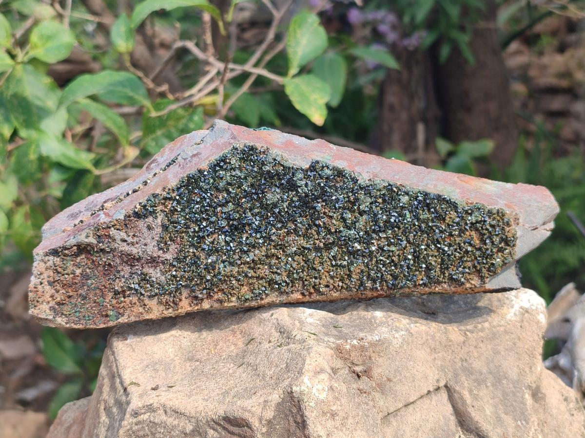 Natural Crystalline Libethenite Specimens on Dolomite Matrix x 4 From Shituru, Congo