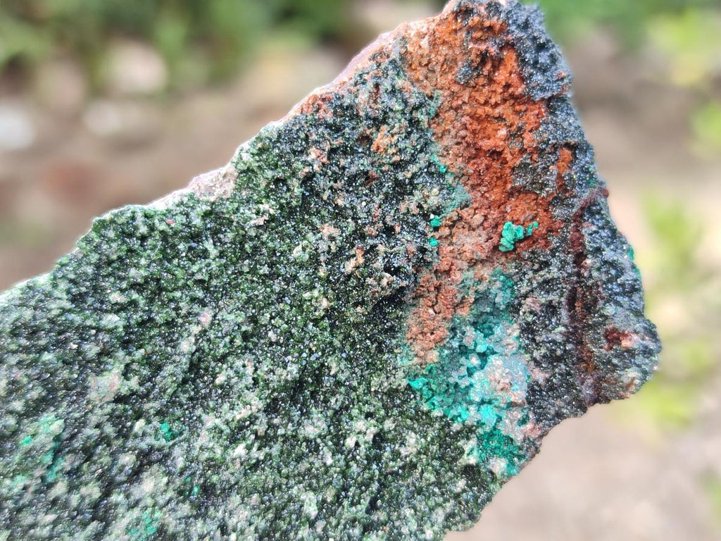 Natural Crystalline Libethenite Specimens on Dolomite Matrix x 4 From Shituru, Congo