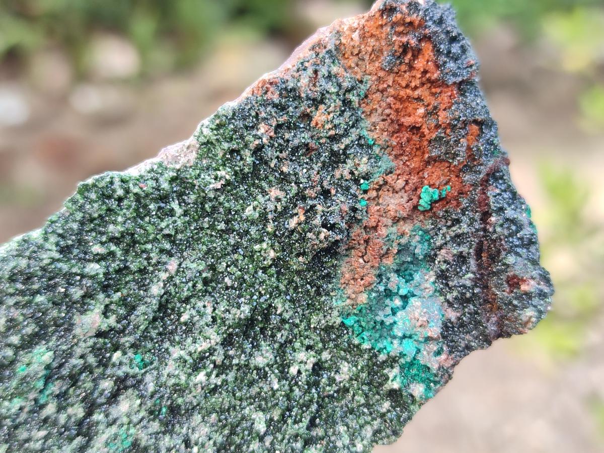 Natural Crystalline Libethenite Specimens on Dolomite Matrix x 4 From Shituru, Congo