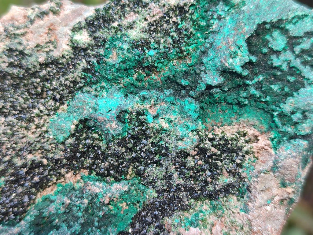 Natural Crystalline Libethenite Specimens on Dolomite Matrix x 4 From Shituru, Congo