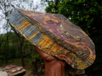 Natural XL Golden Blue Tigers Eye Slab x 1 From Prieska, South Africa
