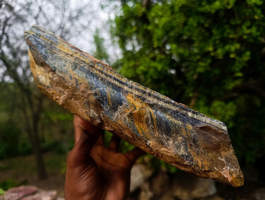Natural XL Golden Blue Tigers Eye Slab x 1 From Prieska, South Africa