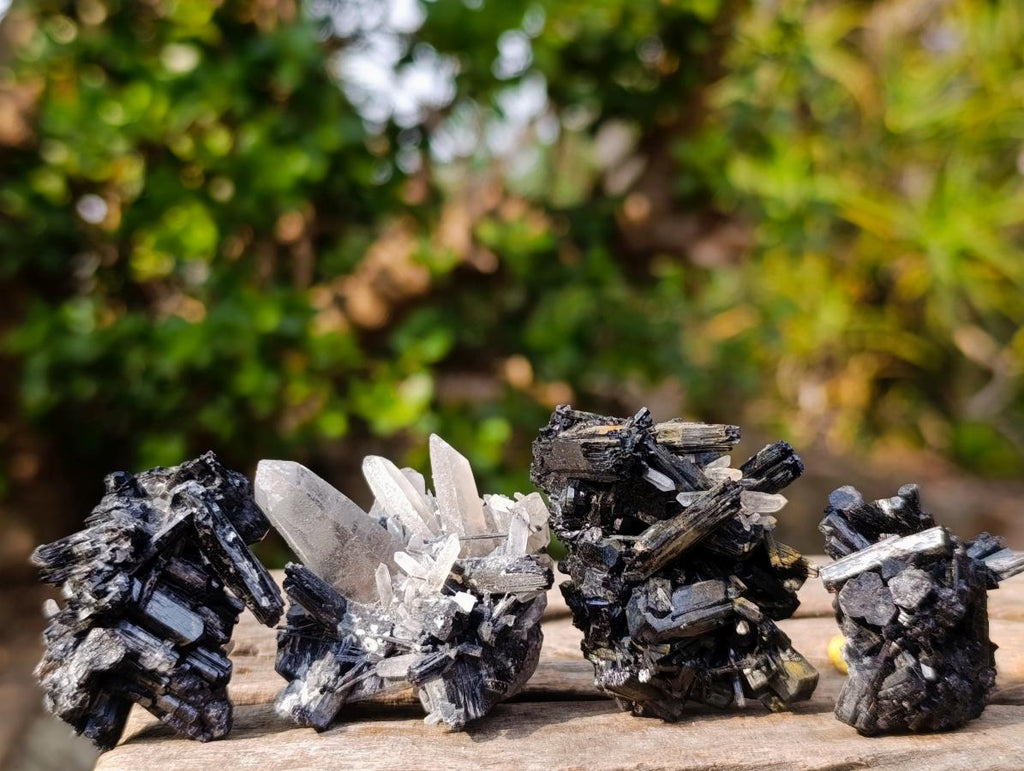 Natural Schorl Black Tourmaline Specimens x 53 From Erongo, Namibia