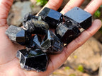 Natural Schorl Black Tourmaline Specimens x 53 From Erongo, Namibia