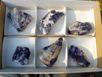 Polished Large One Side Lithium Silver Leaf Lepidolite x 6 From Zimbabwe