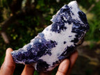 Polished Large One Side Lithium Silver Leaf Lepidolite x 6 From Zimbabwe