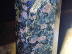 Polished Large Rare "Water Sapphire" Tower with Sillimanite Spots x 1 From Ambatofinandrahana, Madagascar