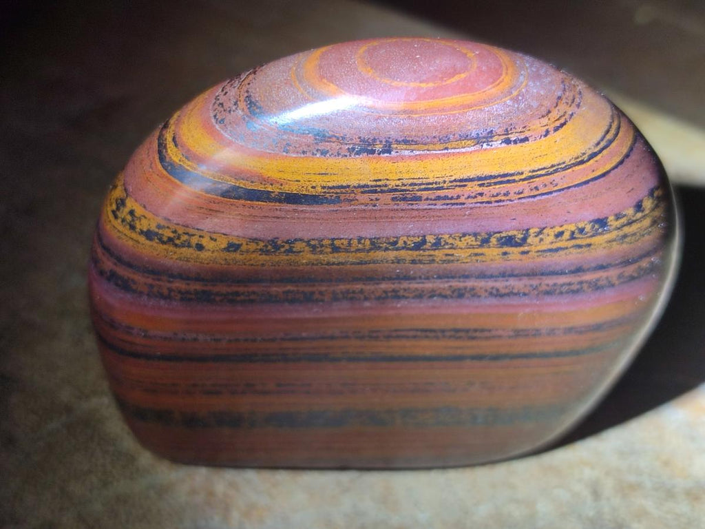 Polished Banded Tiger Iron Standing Display Pieces x 4 From South Africa
