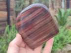Polished Banded Tiger Iron Standing Display Pieces x 4 From South Africa