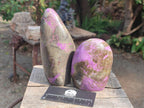 Polished Stichtite Standing Display Pieces x 2 From Barberton, South Africa