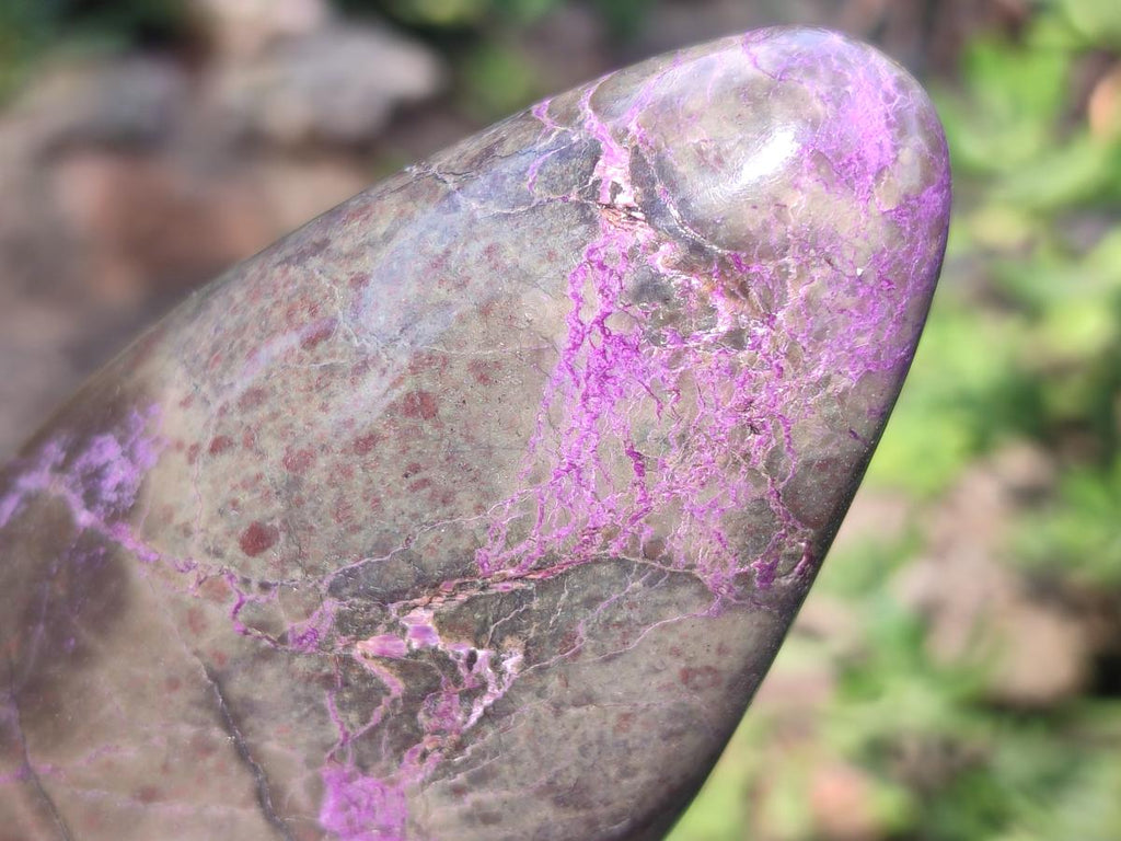 Polished Stichtite Standing Display Pieces x 2 From Barberton, South Africa