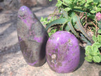 Polished Stichtite Standing Display Pieces x 2 From Barberton, South Africa