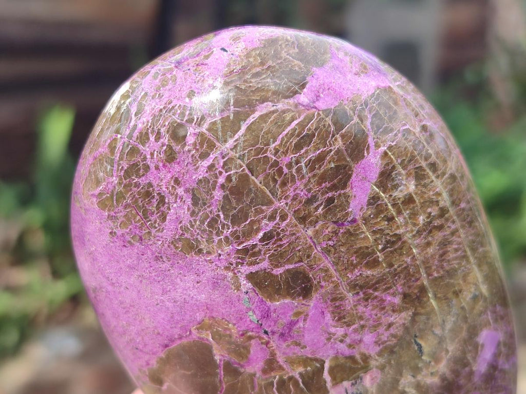 Polished Stichtite Standing Display Pieces x 2 From Barberton, South Africa