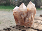 Natural Cascading White Phantom Smokey and Citrine Luena Quartz Clusters x 12 From Luena, Congo