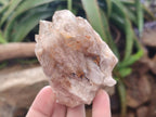 Natural Cascading White Phantom Smokey and Citrine Luena Quartz Clusters x 12 From Luena, Congo