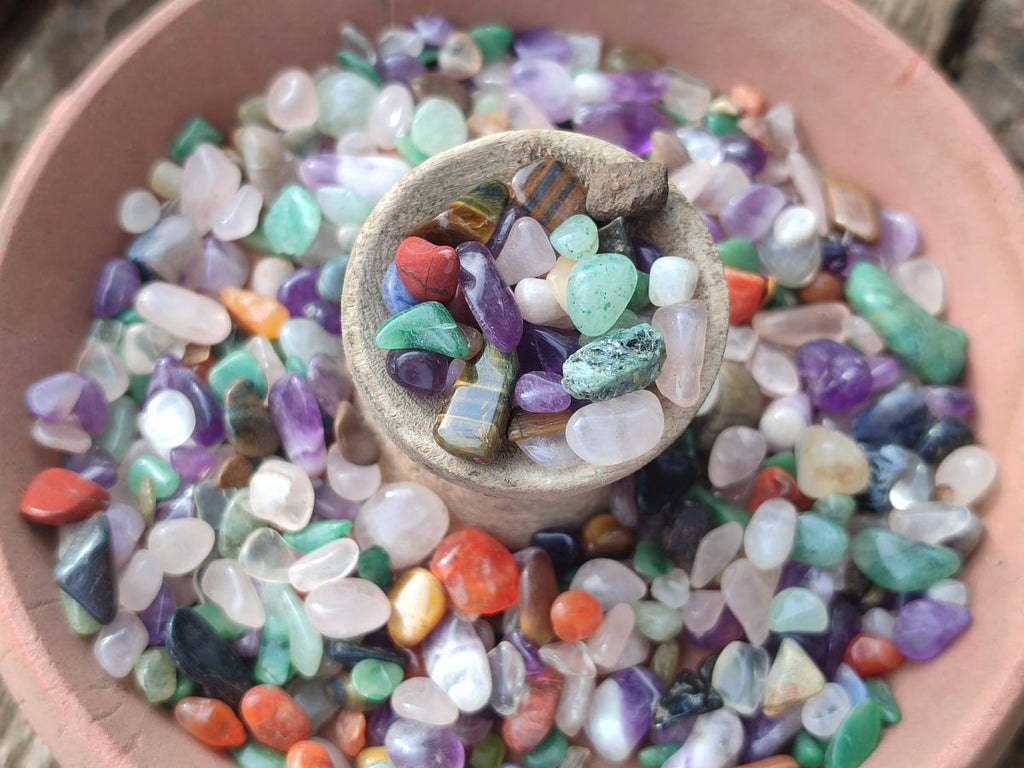 Polished Mix of Tumbled Stone Bags of 1kg Lots x 6 From Southern Africa