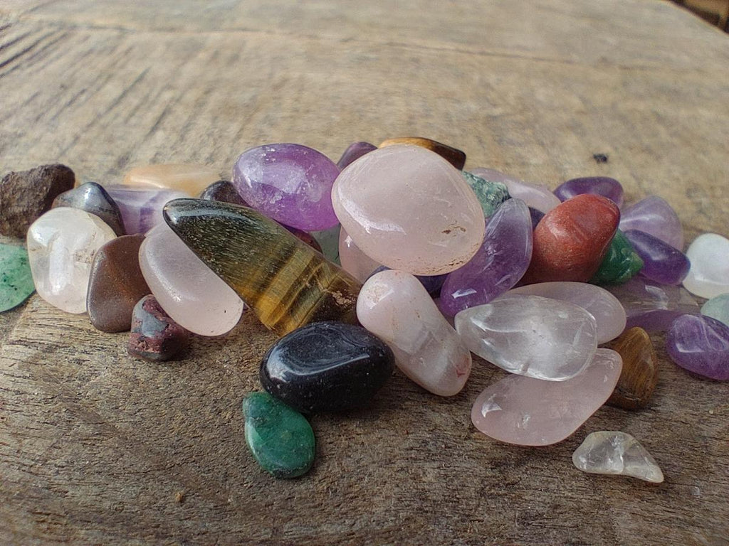 Polished Mix of Tumbled Stone Bags of 1kg Lots x 6 From Southern Africa