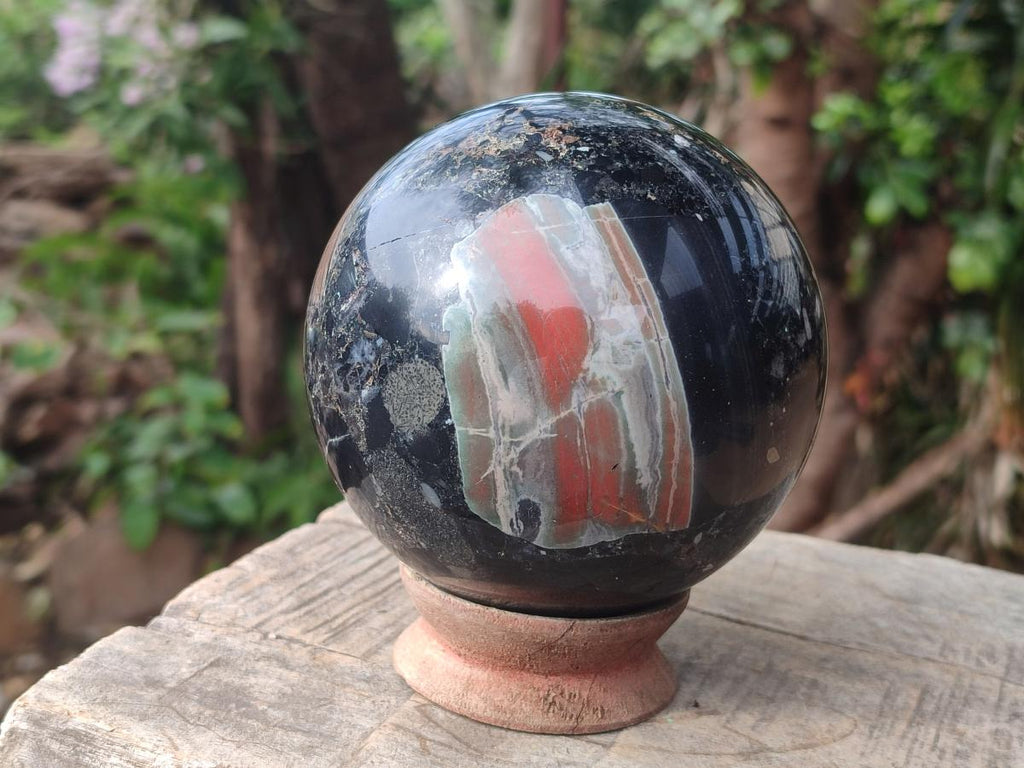 Polished Mix of Multi Mineral Spheres x 3 From Swaziland