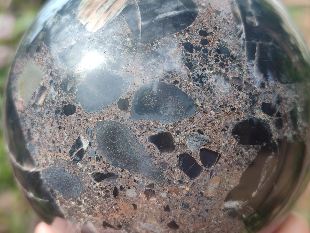Polished Mix of Multi Mineral Spheres x 3 From Swaziland