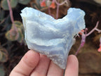 Natural Etched Blue Chalcedony Specimens x 12 From Nsanje, Malawi