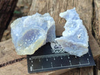Natural Etched Blue Chalcedony Specimens x 12 From Nsanje, Malawi