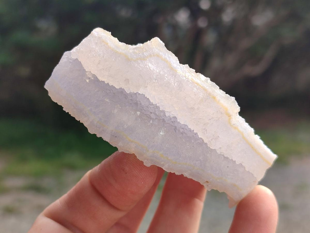 Natural Etched Blue Chalcedony Specimens x 12 From Nsanje, Malawi