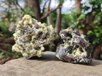 Natural Smokey Fluorite Specimens with Yellow Muscovite Mica x 6 From Erongo, Namibia